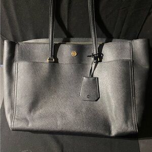 Tory Burch Black Leather Tote